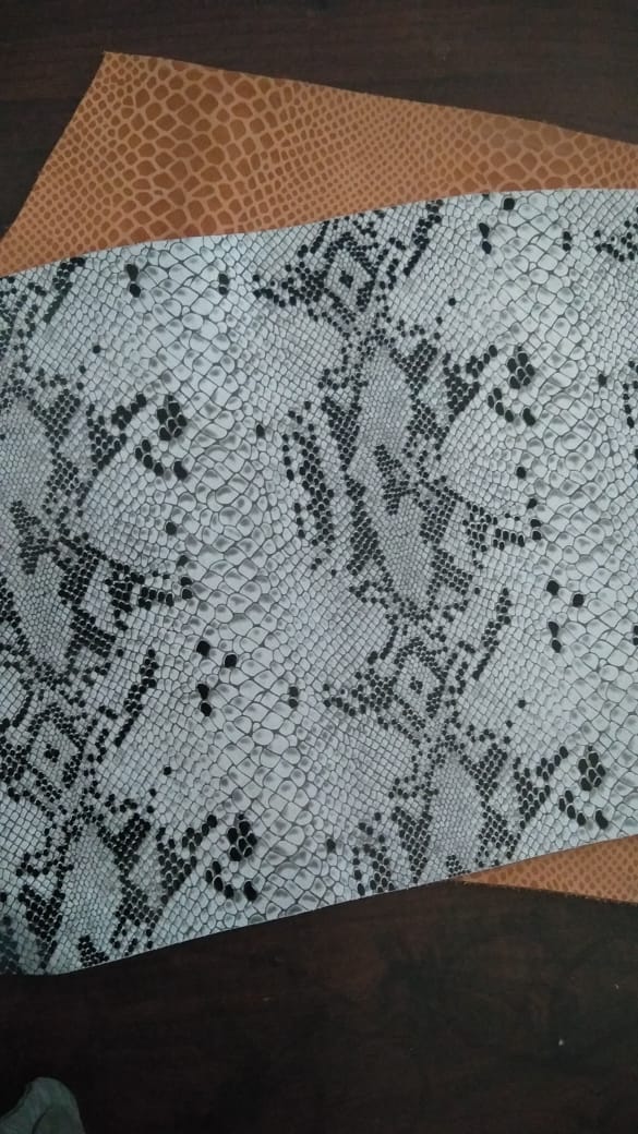 Foil on Leather
