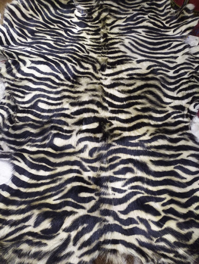 Printed Goat Hair-On